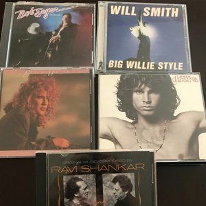 Lot of 5 Music CD's : Doors, Will Smith, Shankar, Segar, Midler Pre-Owned